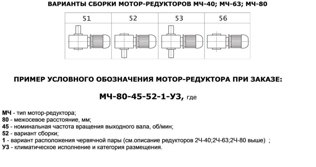 Обозначение редуктора на схеме