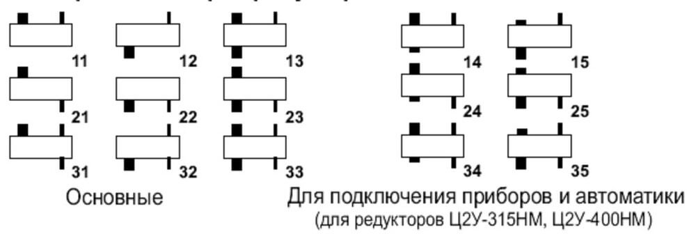 Схема сборки редуктора ц2у